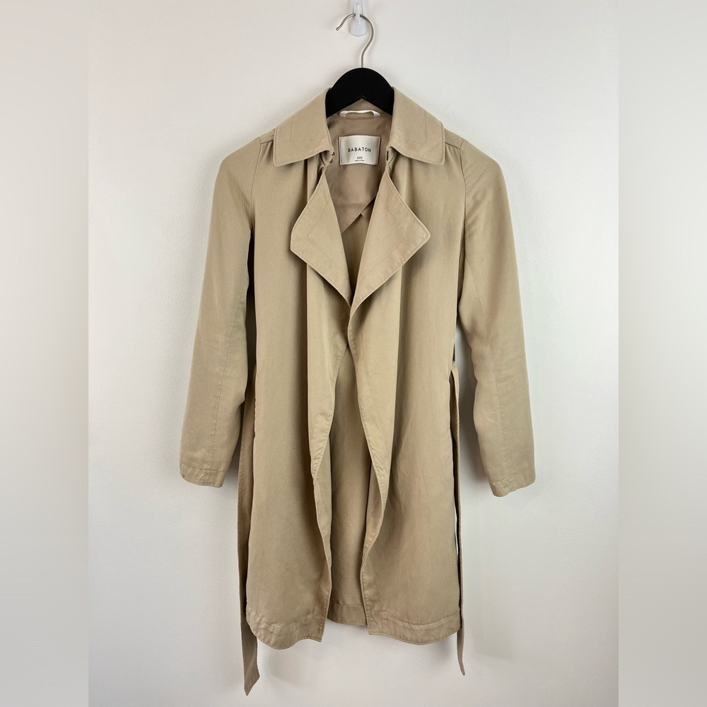 ARITZIA BABATON Maximo Trench coat Beige * Size XXS * - Picture 6 of 8